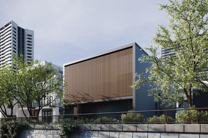 Garee. ルーフテラスとガレージを楽しむ