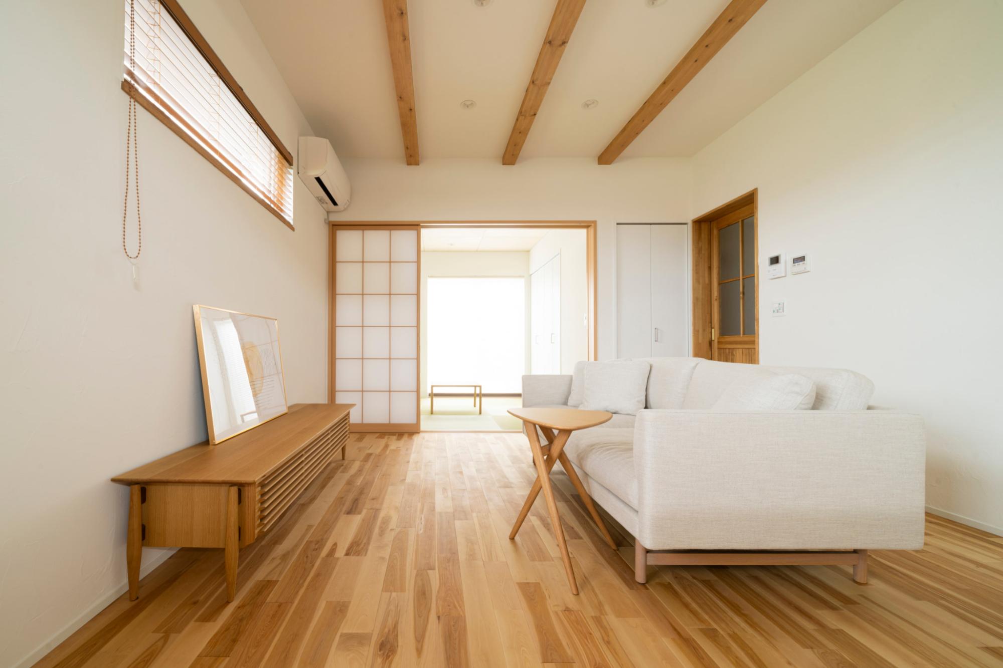 LDKと和室の繋がりが生む、のびのび空間の家